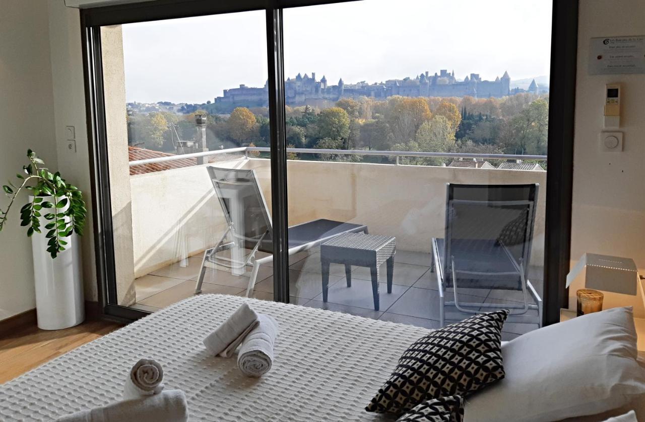 Les Suites Du Saint Nazaire - Les Balcons De La Cite Carcassonne Bagian luar foto