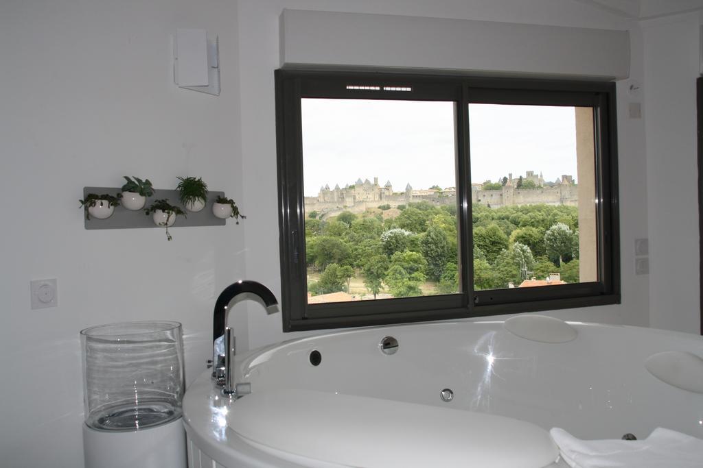 Les Suites Du Saint Nazaire - Les Balcons De La Cite Carcassonne Bagian luar foto